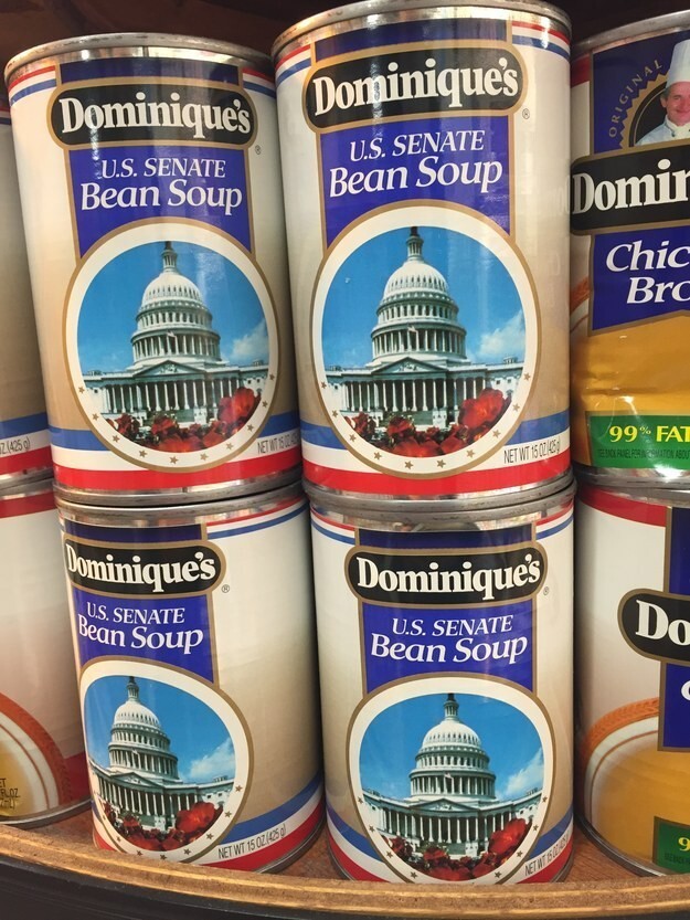 11.  Фасолевый суп по рецепту Сената США