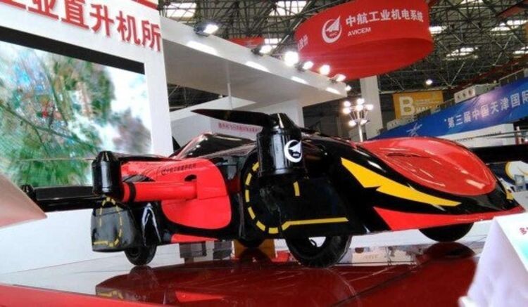 Китайцы показали летающий автомобиль-беспилотник