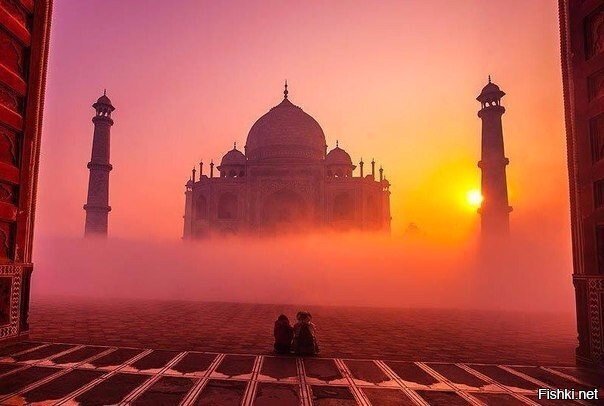Тадж-Махал на закате, Индия