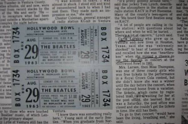Билеты на концерт Beatles