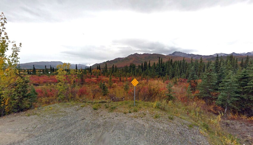 3. Конец дороги на Аляске. (Фото Google, Inc.):