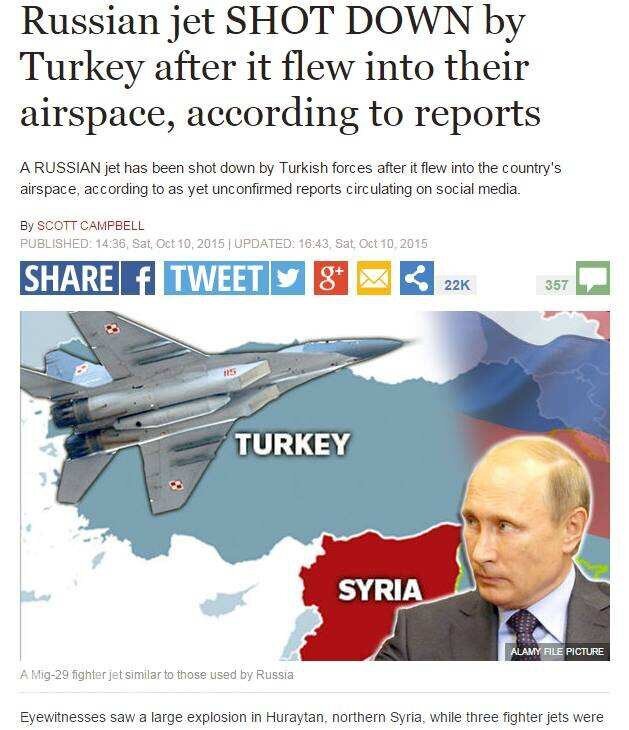Российский МиГ-29 в Сирии был сбит прямым попаданием из Twitter’a
