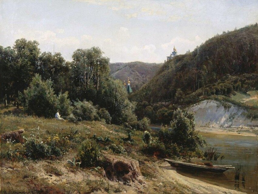 У монастыря. 1870г.