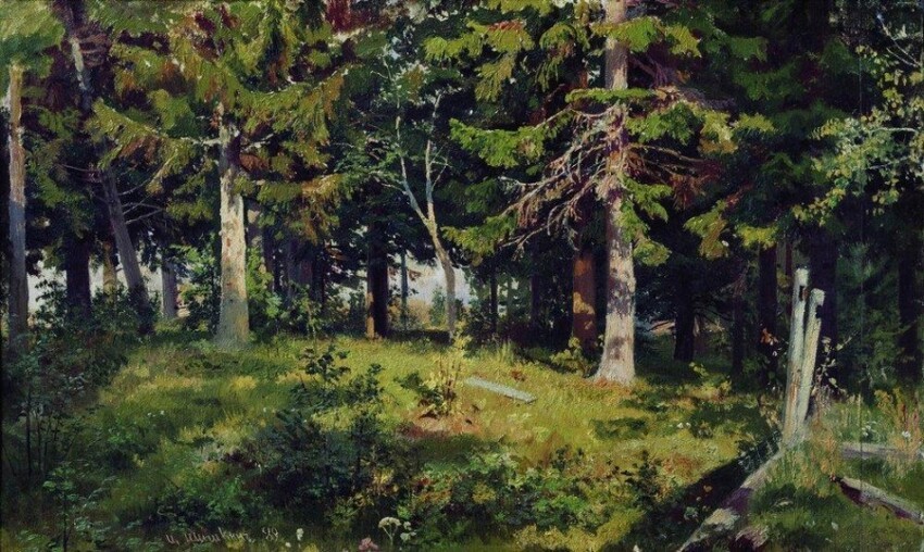 Поляна в лесу 1889г.