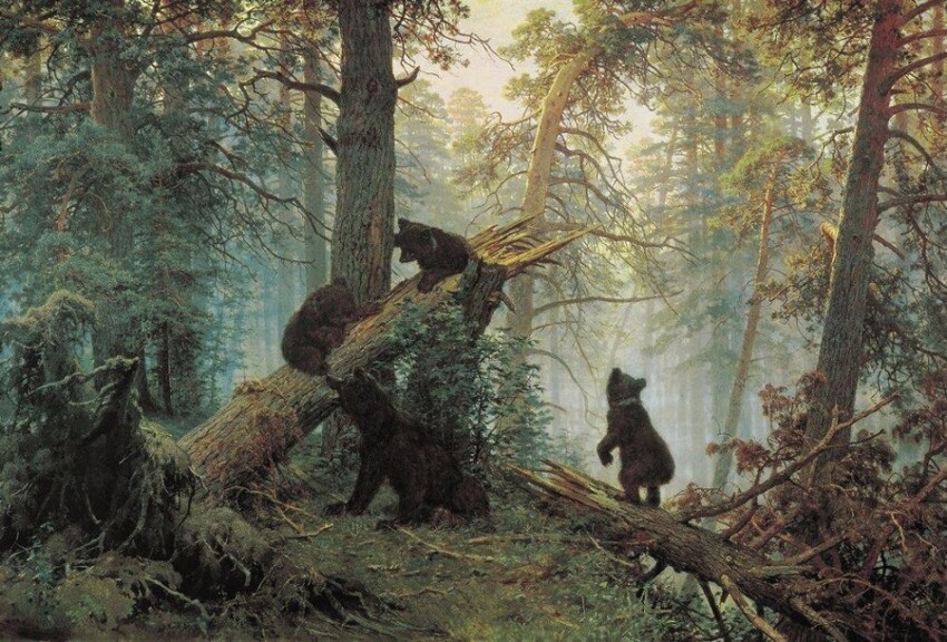 Утро в сосновом лесу. 1889г.