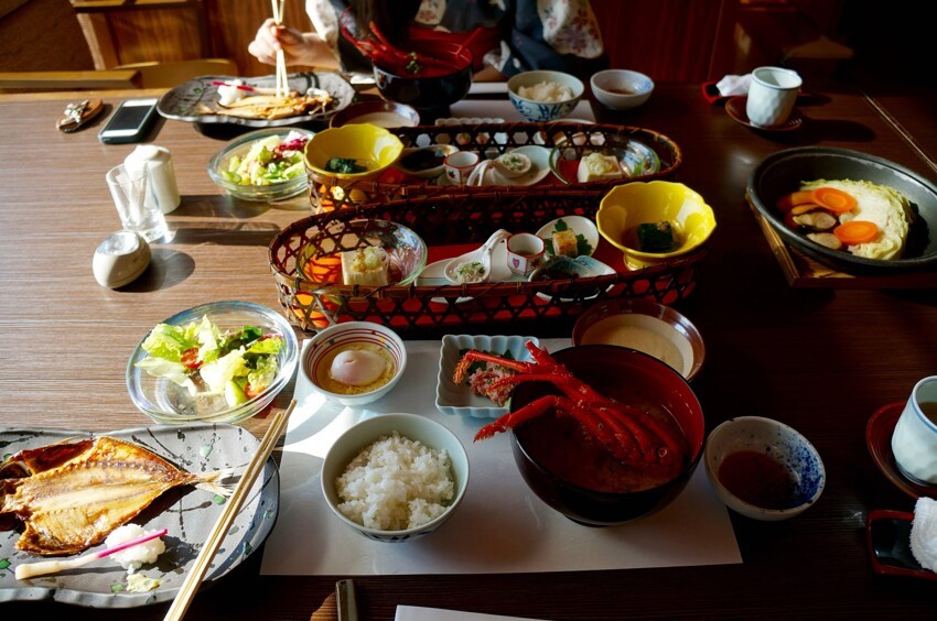 Завтрак в японском отеле