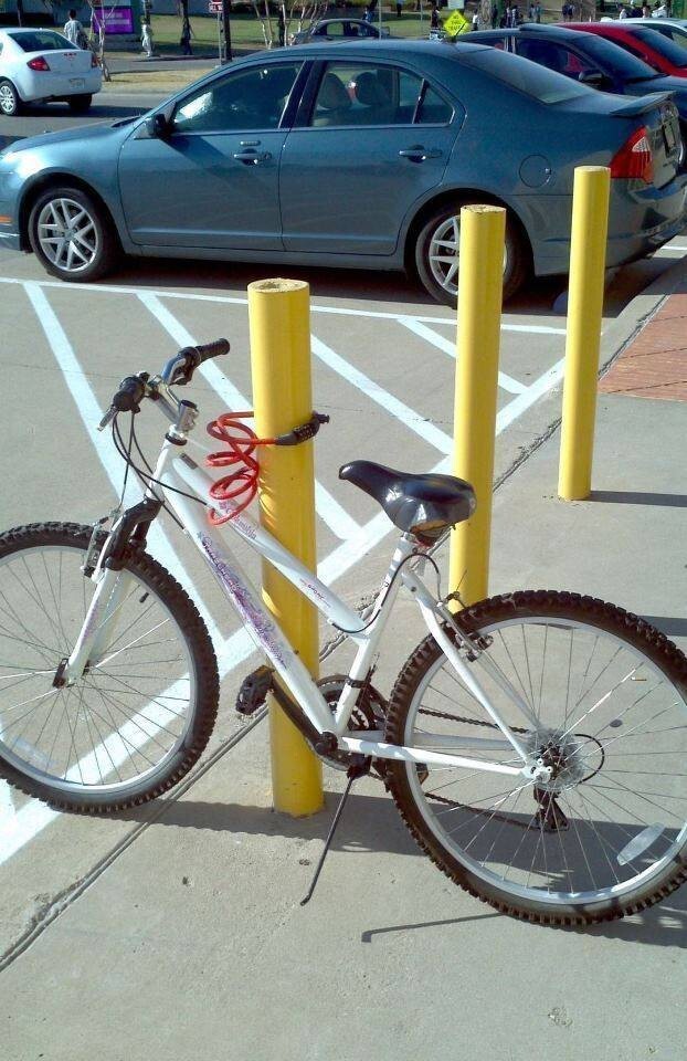 4. О да, теперь этот велосипед не украдут.