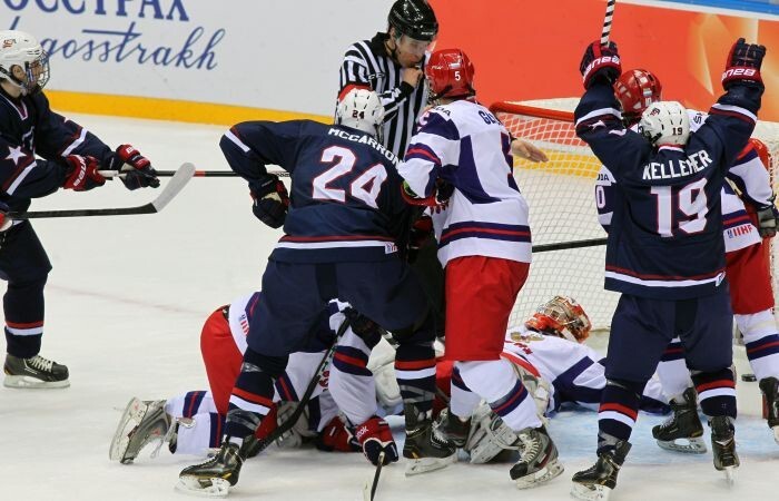 3. Хоккейный матч Россия - США на олимпиаде в Сочи 2014 г. 