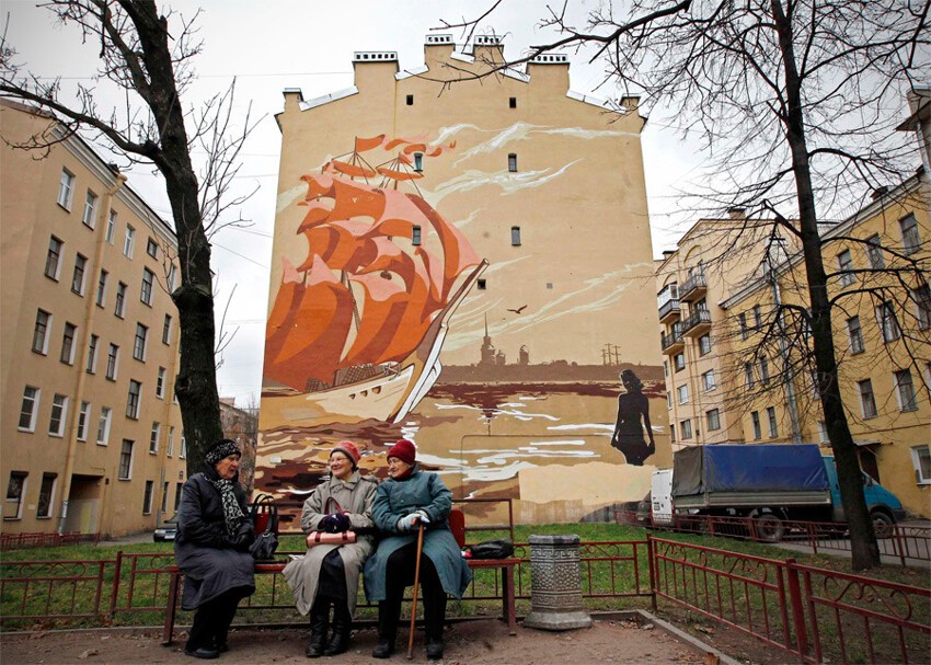 Настенная живопись в Петербурге