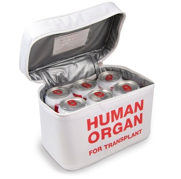3. Сумка-холодильник "Человеческий орган для трансплантации"