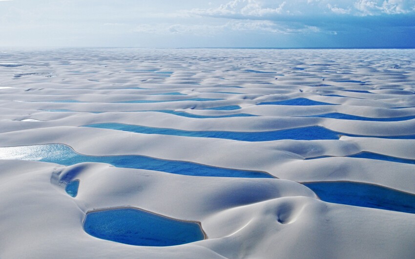 Белоснежные дюны и голубые лагуны - Бразилия