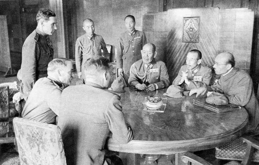21. Переговоры советского командования с представителями штаба Квантунской армии об условиях капитуляции японских войск. 1 сентября 1945 года.