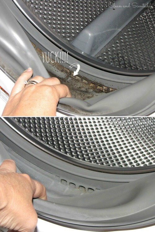 14. Отбеливатель также пригодится для чистки стиральных машин с фронтальной загрузкой