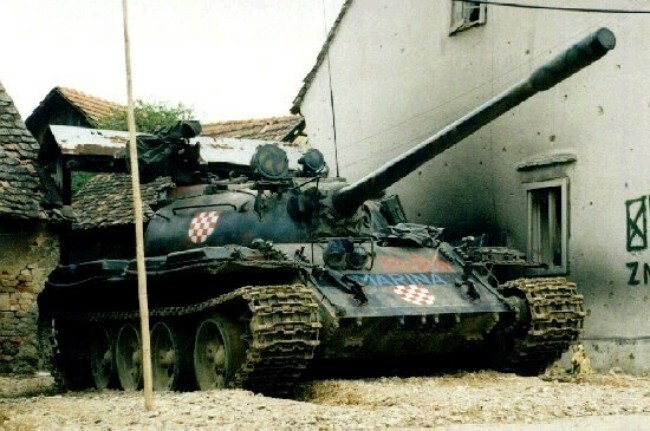 Война в Югославии. Т-55 хорватских сепаратистов