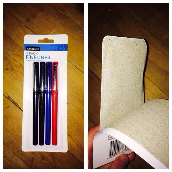 Сложно бывает достать ручки из упаковки!