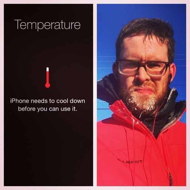 Бывает, что ваш айфон смущает температура, которая вполне комфортна для вас