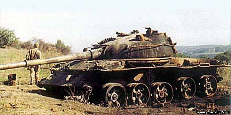 Танк Т-62, которым командовал Алексей Козин