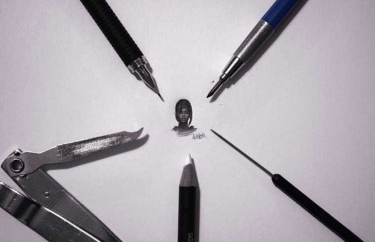 Миниатюрные рисунки знаменитостей, нарисованные карандашом, которые невозможно отличить от фотографи