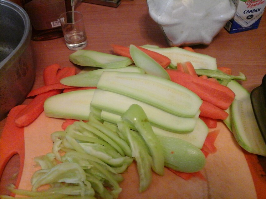 Запеченные овощи в тесте