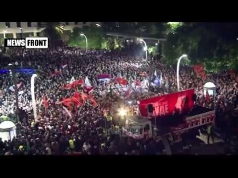 Многотысячный митинг в Черногории против вступления в НАТО 
