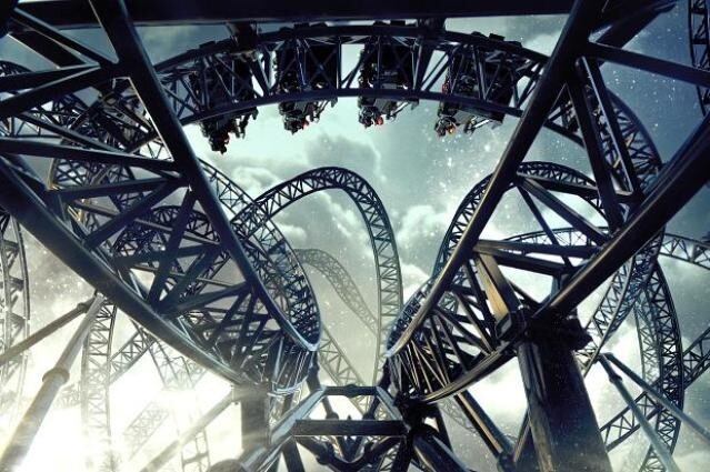 4. "Американские горки" в Парке развлечений Alton Towers в Англии