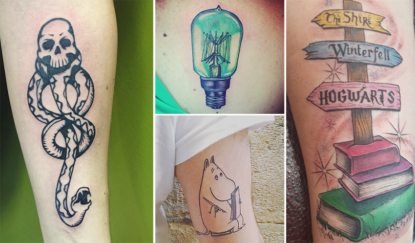 30 восхитительных татуировок для настоящих книголюбов