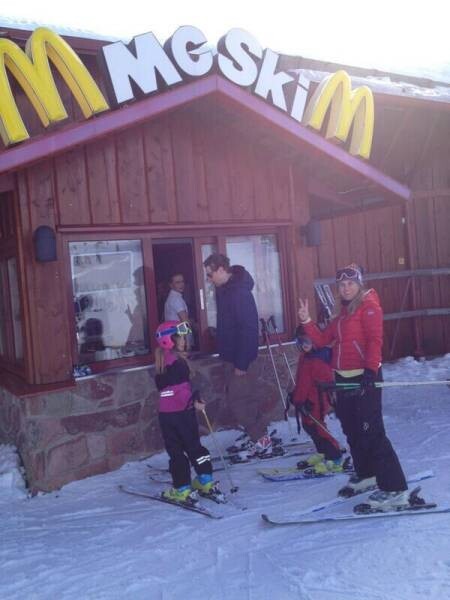 Макдоналдс для катающихся на лыжах
