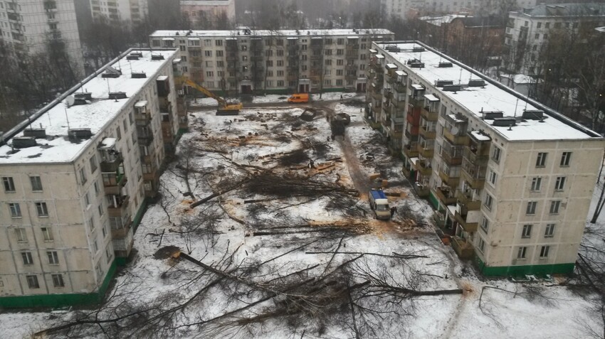 Строительство многоэтажного дома в Москве