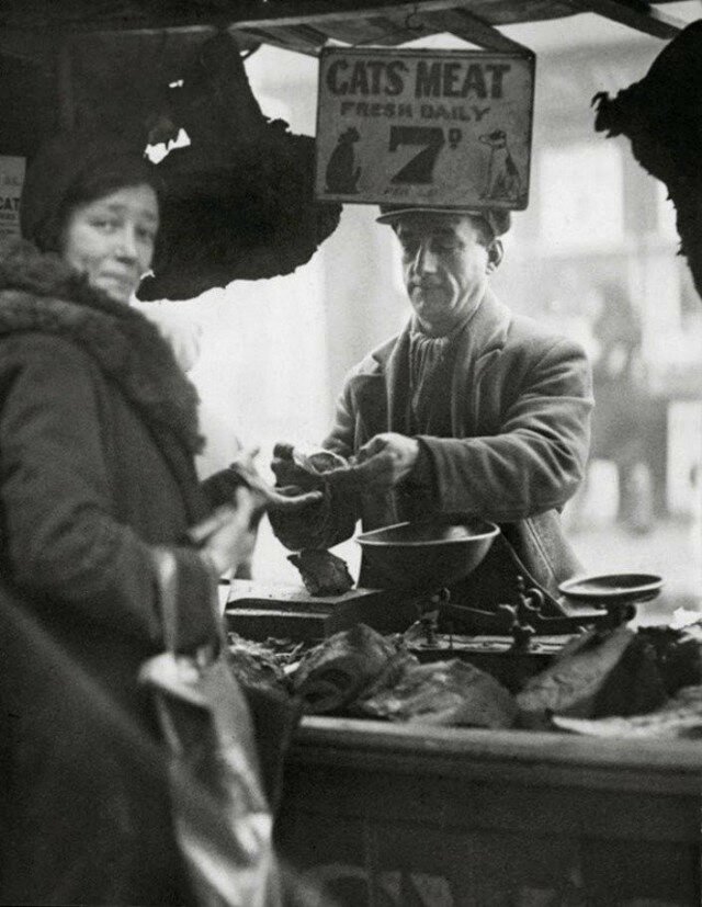 Продавец кошачьего мяса. Лондон, 1933 год 