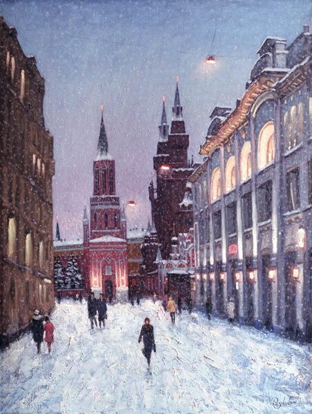 Зимняя Москва глазами художника Игоря Разживина