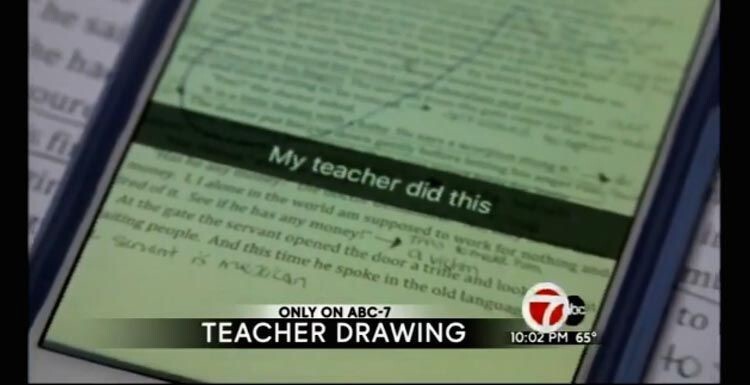 Учительница нарисовала пeниc на домашней работе своего ученика