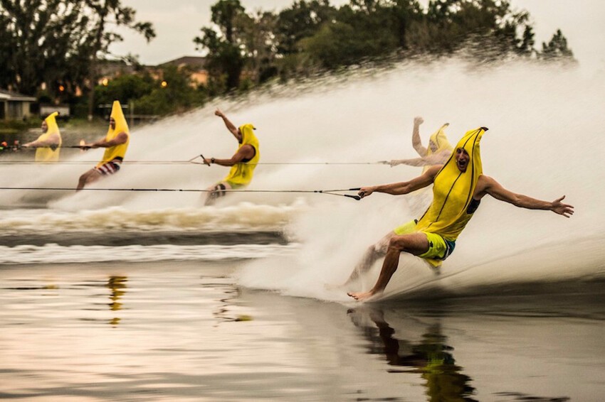 Бананы на водных лыжах