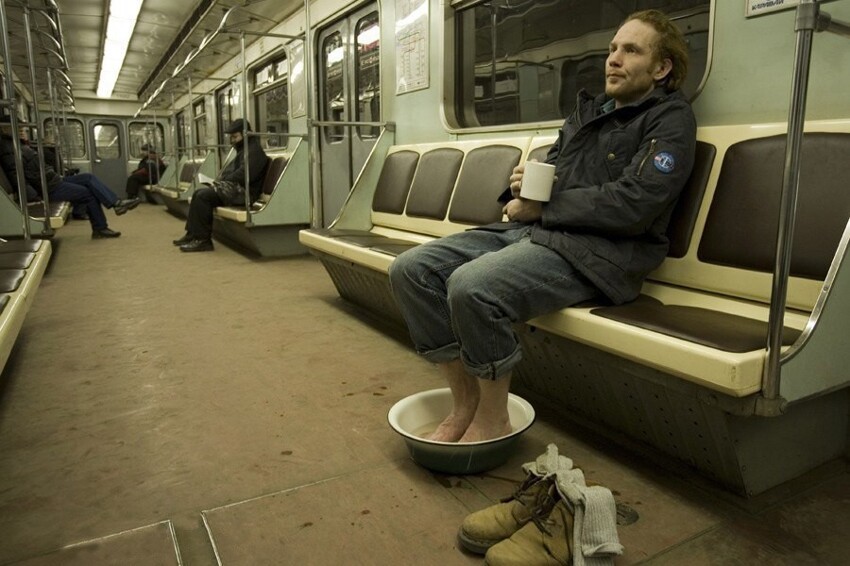 Поездка в метро - это не всегда скучно!