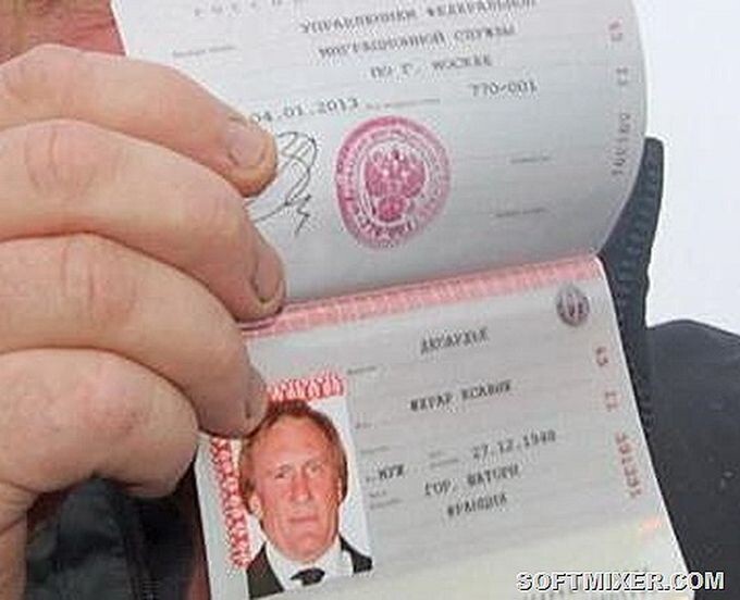 Российский паспорт Жерара Депардье