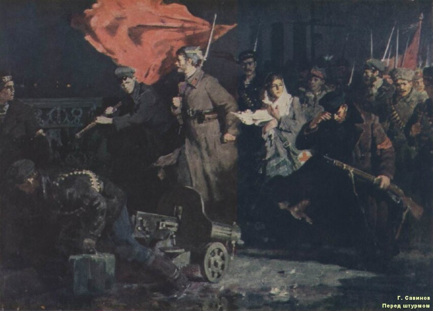 Октябрьская Революция в живописи