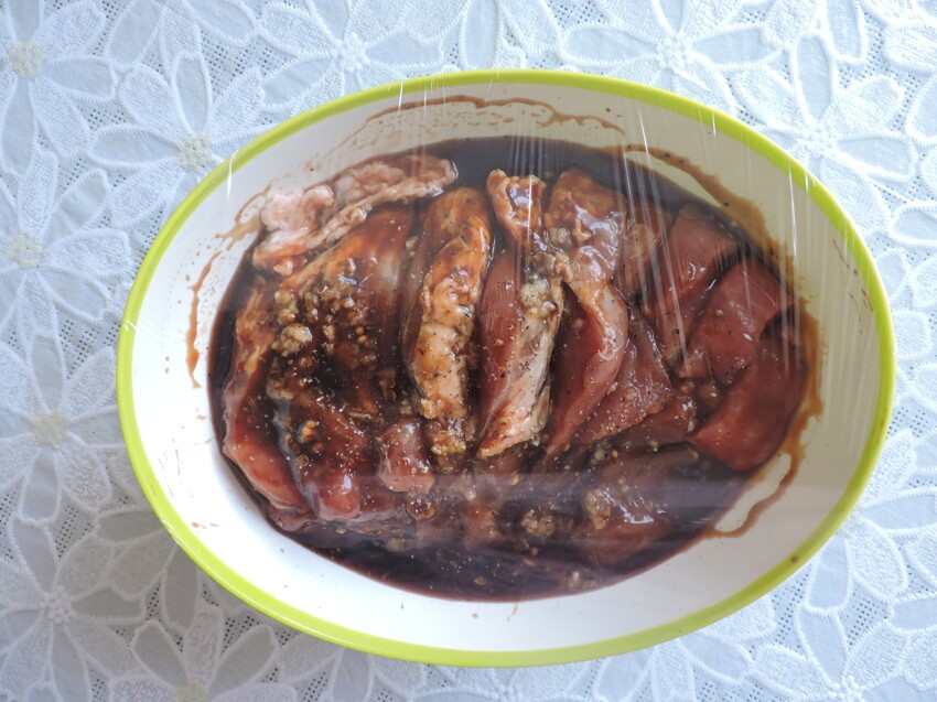 Мясо в азиатском соусе "Хой Шин"