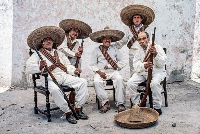 Ветераны революции 1911-17гг в Мексике. 1977 год.