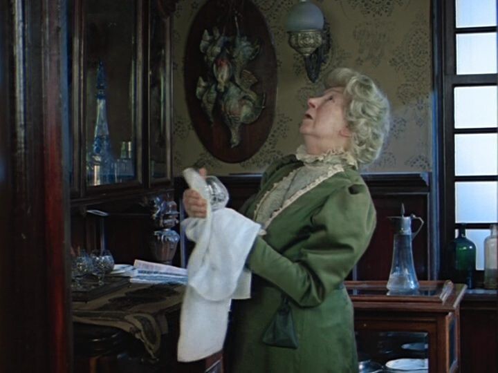  Рина Зеленая на съёмках "Приключенияй Шерлока Холмса и доктора Ватсона"