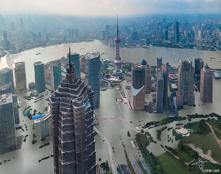 Климатологи показали, как будут затоплены крупные города через 100 лет