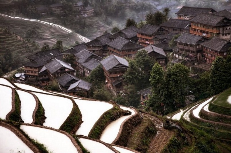 5. Горная деревня в Китае