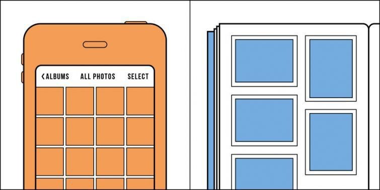 17. Те, кто хранит фотографии в своём телефоне и те, кто предпочитает реальный фотоальбом