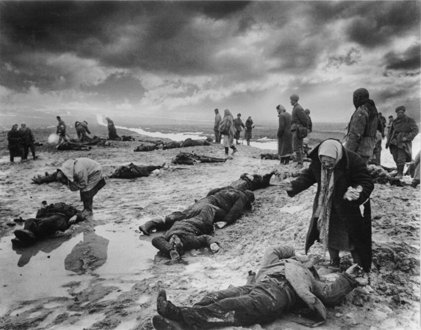 19. Поиск родственников среди погибших, Крым, 1942 г.
