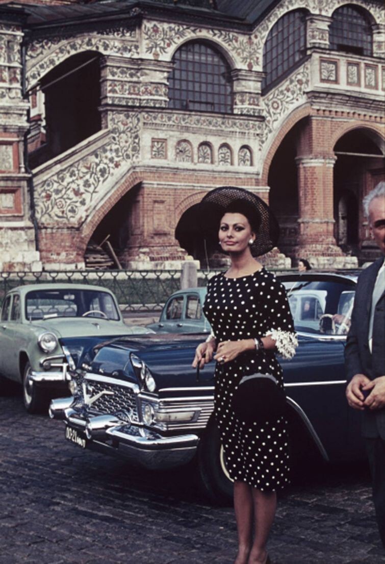 Софи Лорен на Красной площади, 1965 год