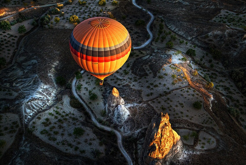 Воздушный шар над Каппадокией, Турция, 2014