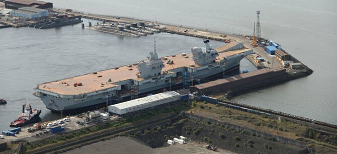 2. HMS Queen Elizabeth – 9,3 миллиарда долларов