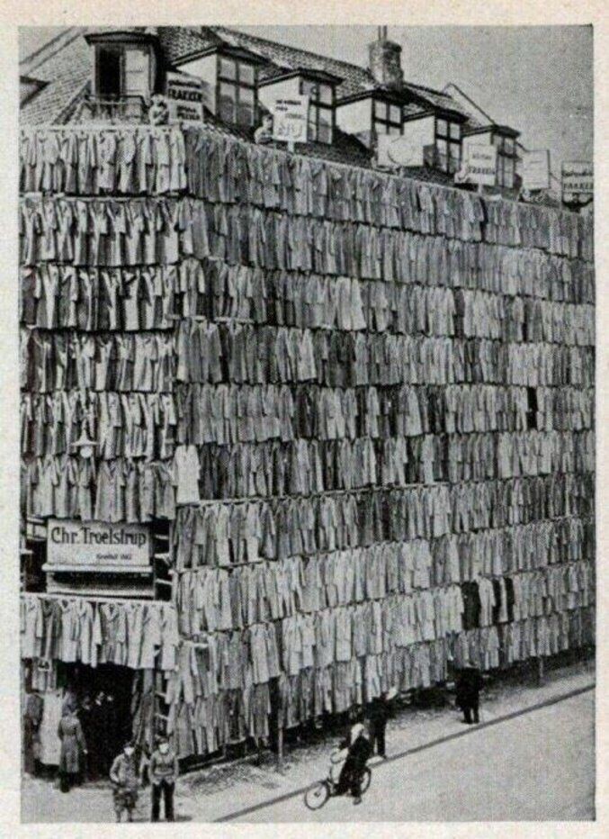Большая распродажа пальто. Копенгаген, 1936 г