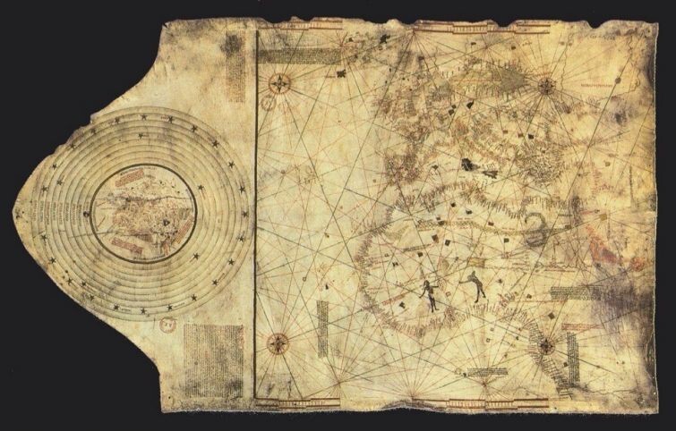 Карта Христофора Колумба, . 1490 г.