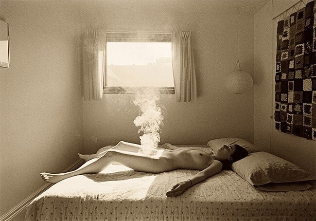 эта фотография иллюстрирует вред курения, Лесли Кримс, 1969 г.