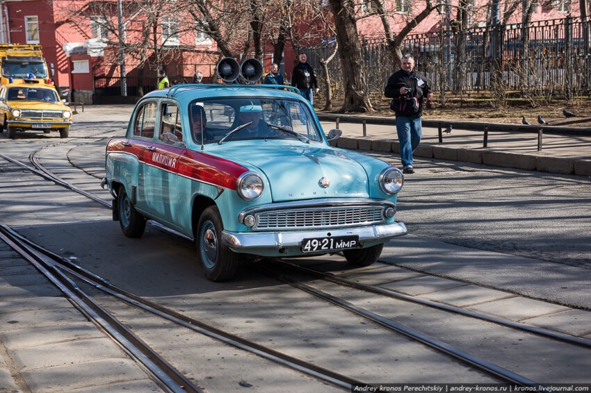 Старые автомобили ГИБДД Москвы