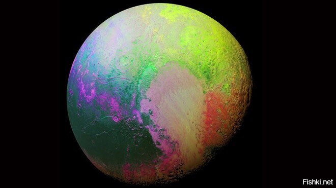 Психоделика от НАСА: радужный Плутон
